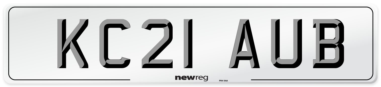 KC21 AUB Number Plate from New Reg